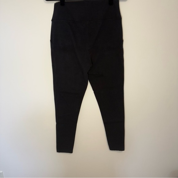 Nordstrom Black Cotton Blend Leggings With Pockets Size L - Picture 2 of 6